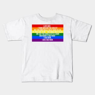 Mom, I am a rich man Cher Pride Quote Kids T-Shirt